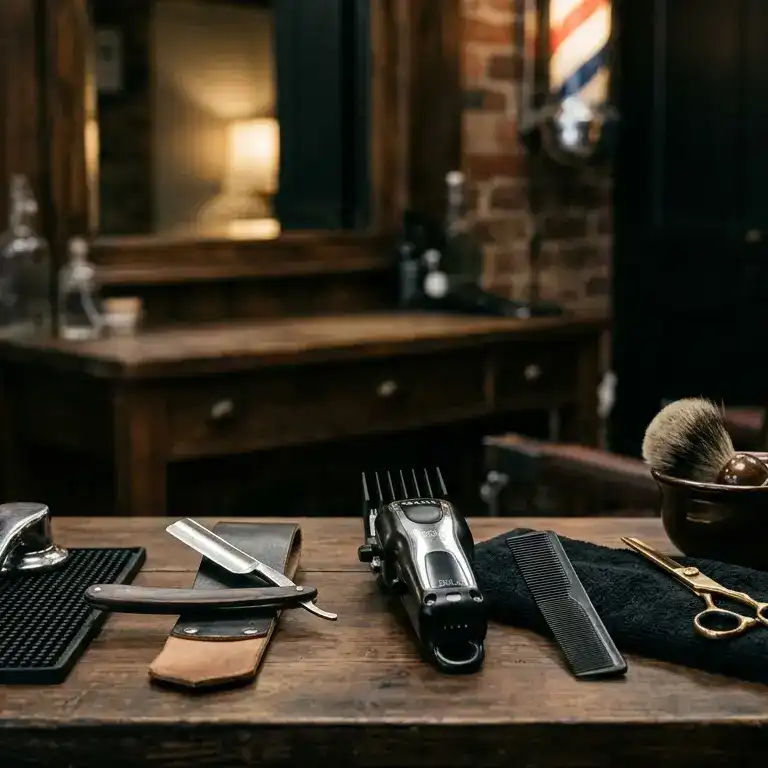 Fade haircut detail